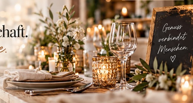 Festlich gedeckter Eventtisch
